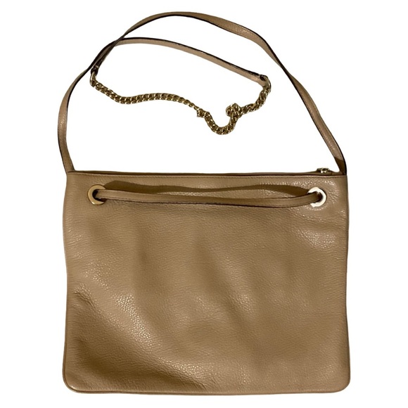 Coach Tan Pebble Leather Gold Accents Crossbody - Picture 2 of 15